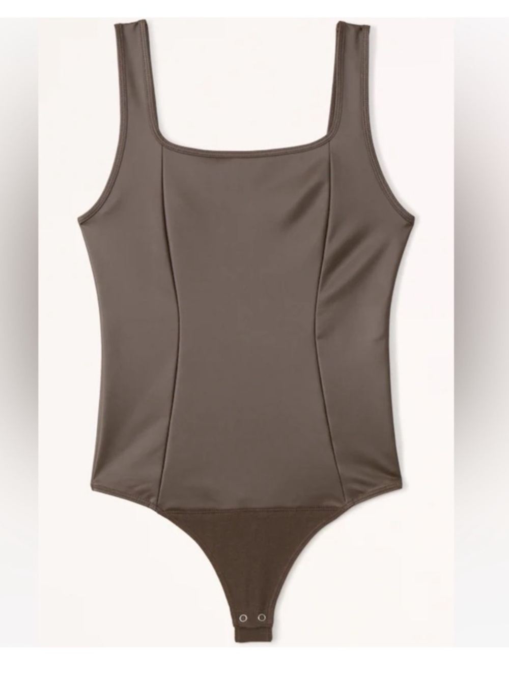 Abercrombie & fitch brown vegan leather bodysuit